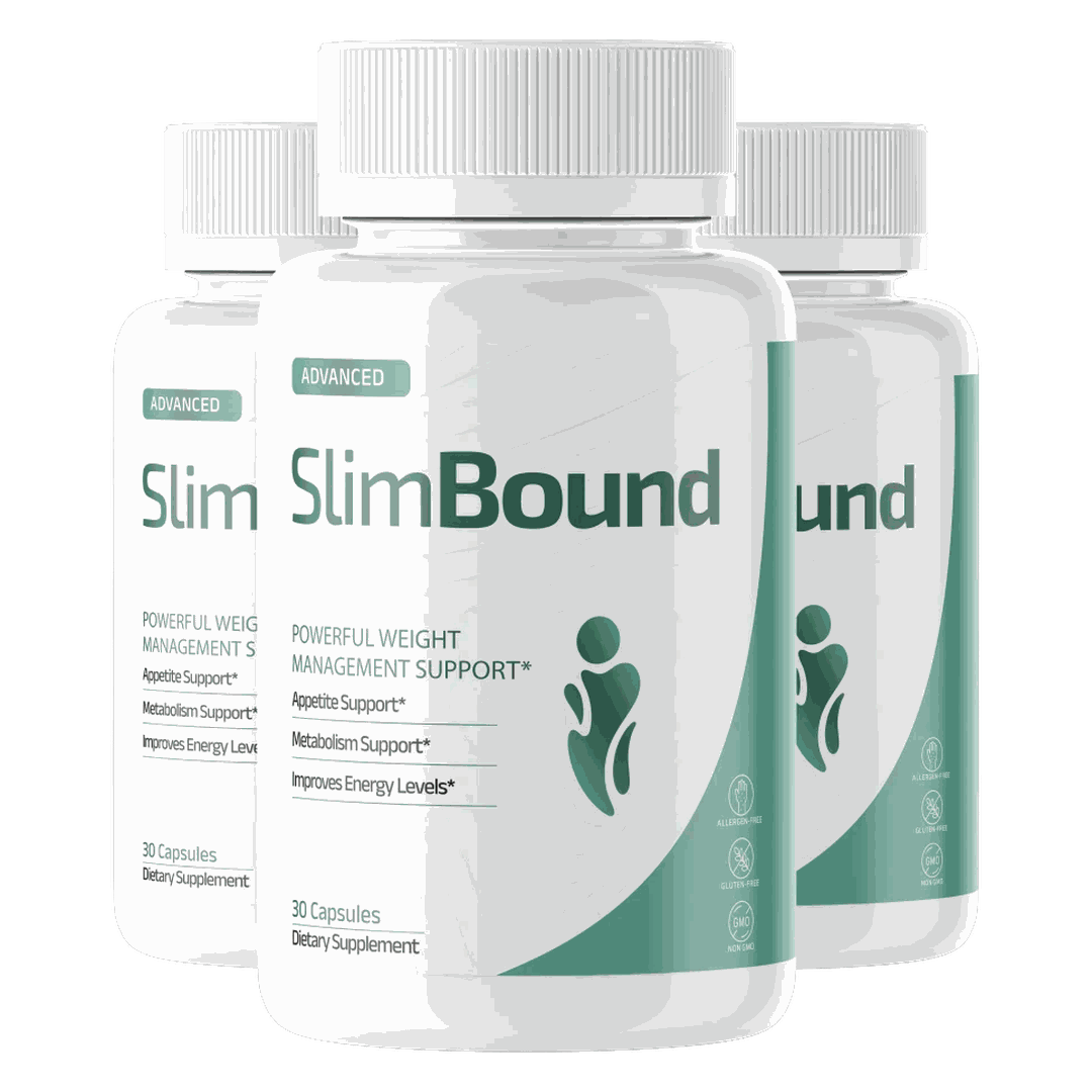 SlimBound weight management capsules, sealed bottles from the 2026 production run